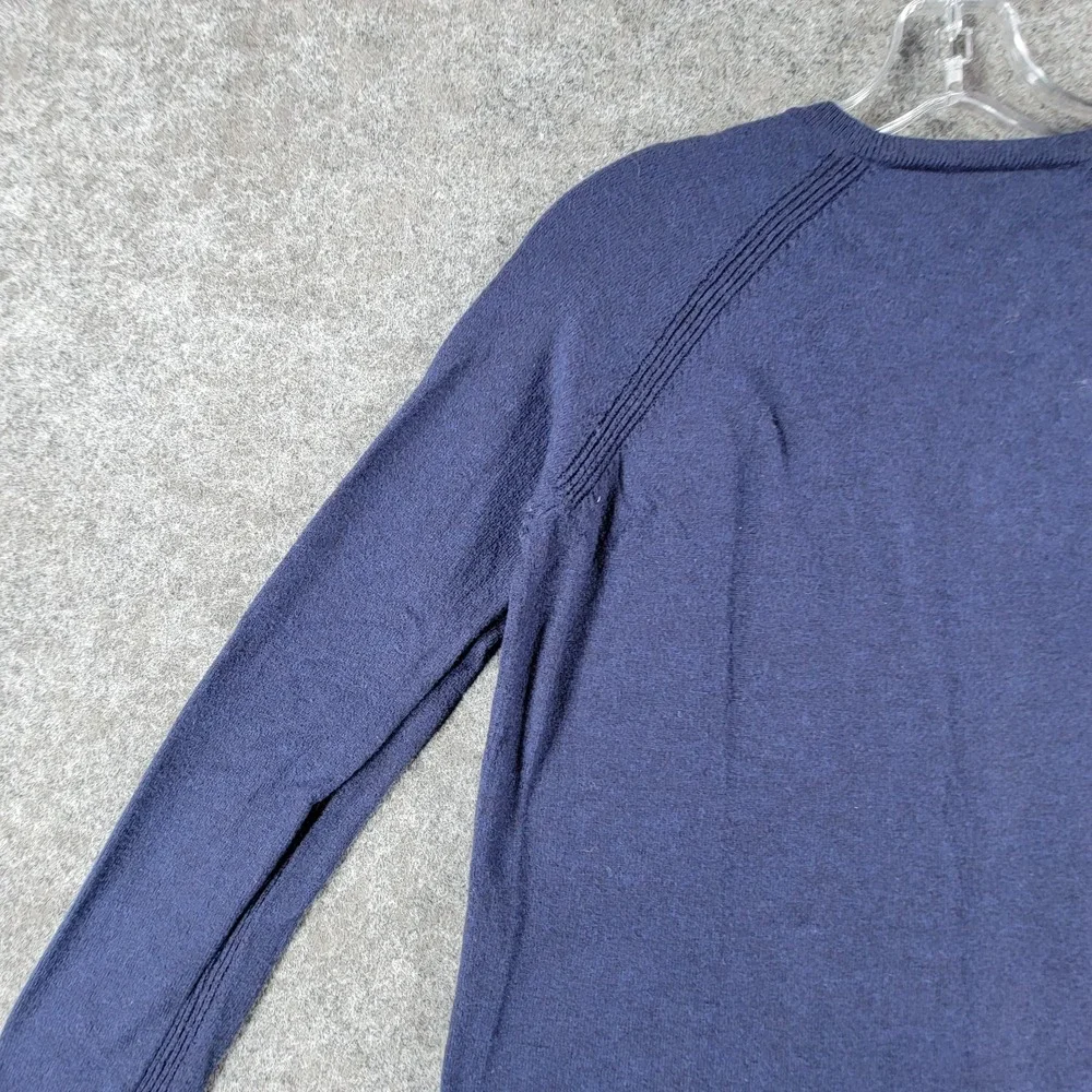 GAP Maternity Pullover Sweater Womens M Navy Blue‎ Classic V-neck Lightweight